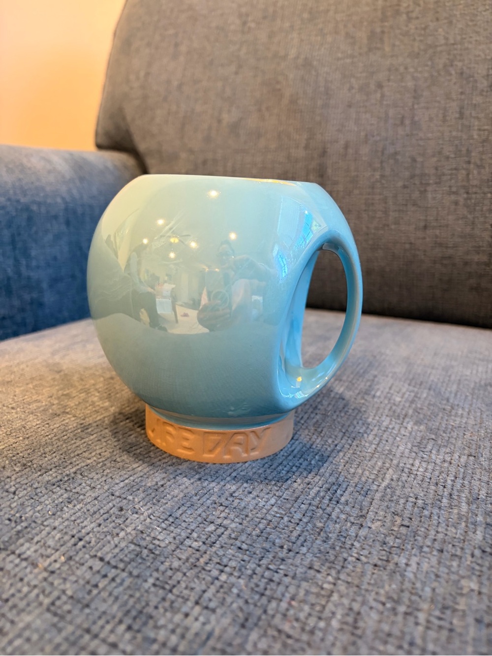 Disney Parks Star Wars Galaxy's Edge Wookie Life Day Blue Orb Coffee Mug